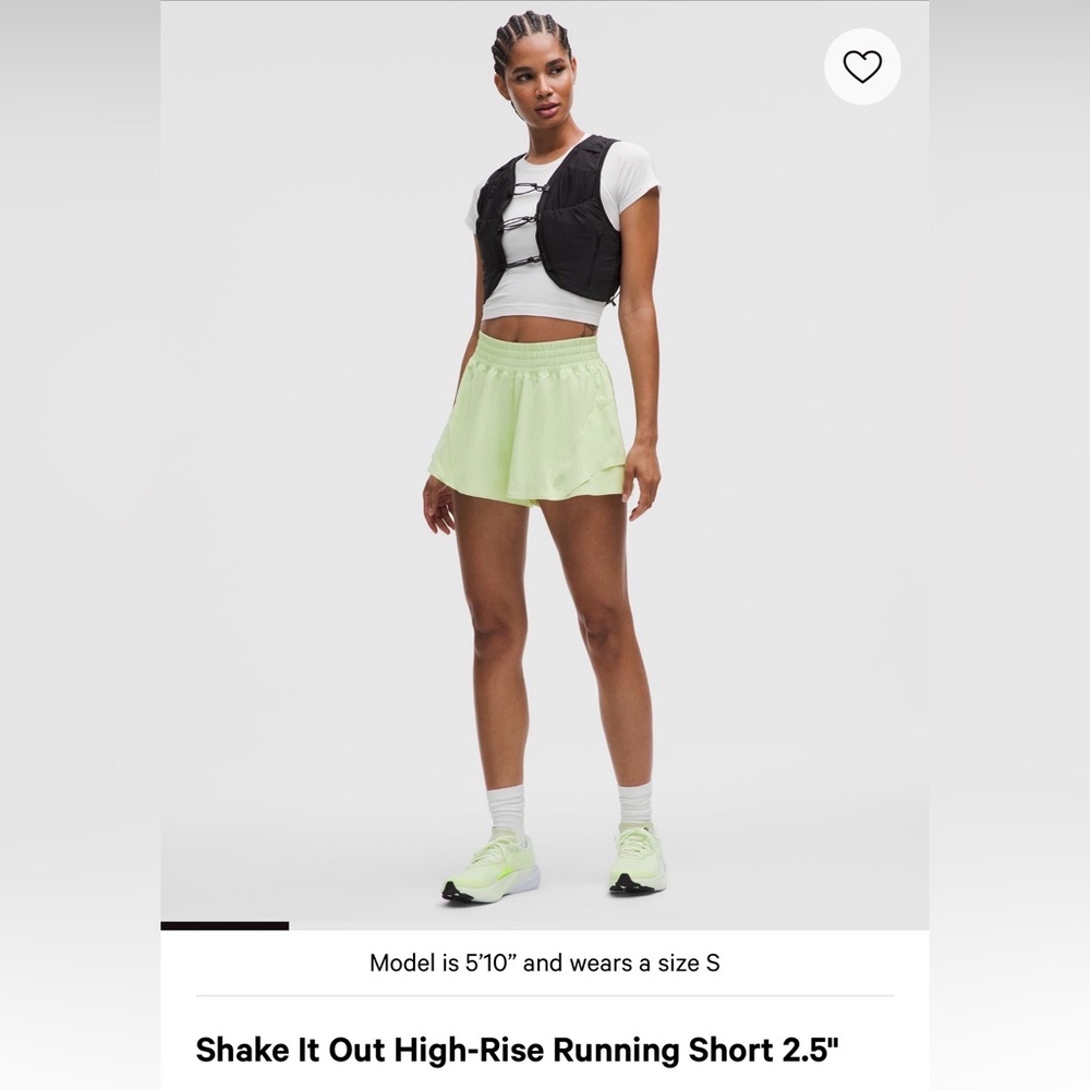 Lululemon women’s shake it out shorts new with tags